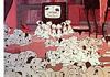 1961 - Pongo and Perdita's 15 (Penny, Freckles, Rolly, Lucky, Patch, Pete), plus 84 orphaned puppies *** Quinze filhotes de Pongo e Perdita (Penny, Freckles, Rolly, Lucky, Patch, Pete), mais 84 orfãos