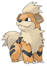 Puppy Pokémon known for displaying many of the talents for which dogs (and puppies) are known; evolves to Arcanine *** Pokémon filhote, tem muitas características dos cães; evolui para Arcanine